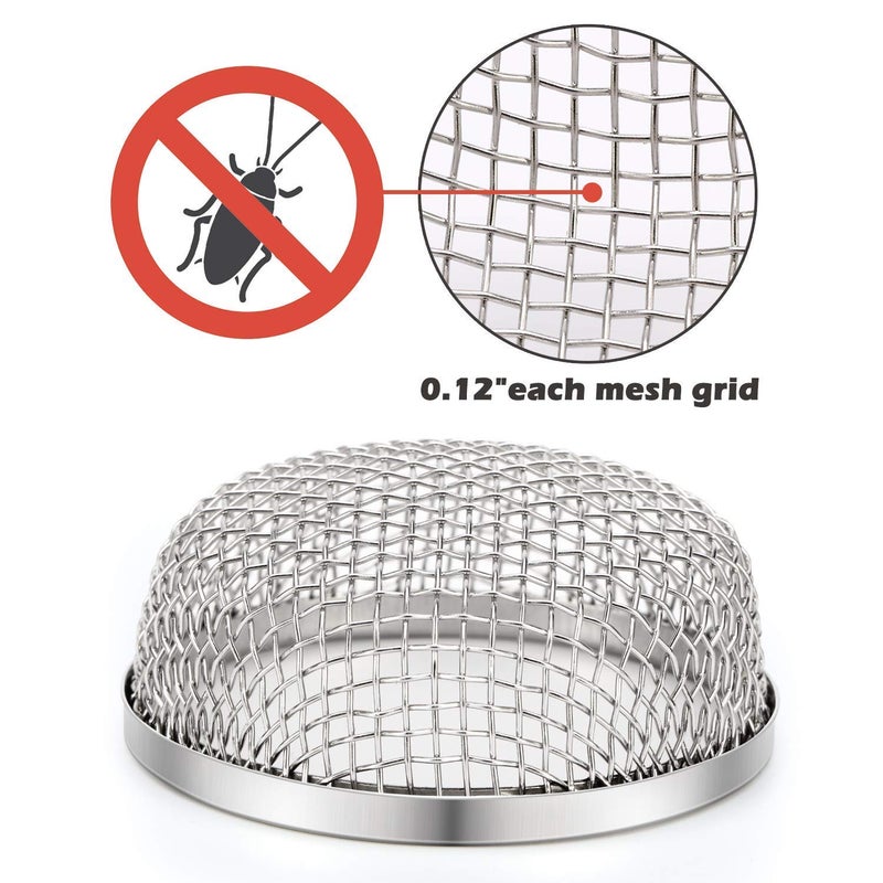 Swess RV Flying Insect Screen for RV Water Heater Vent Cover Protects RV Furnaces from Insects Stainless Steel Mesh with Installation Tool 20" x 1.5" & 2.8''x1.3'' & 8.5" x 6" x 1.3" & 4.5'' x 4.5'' x 1.3' - Image 4